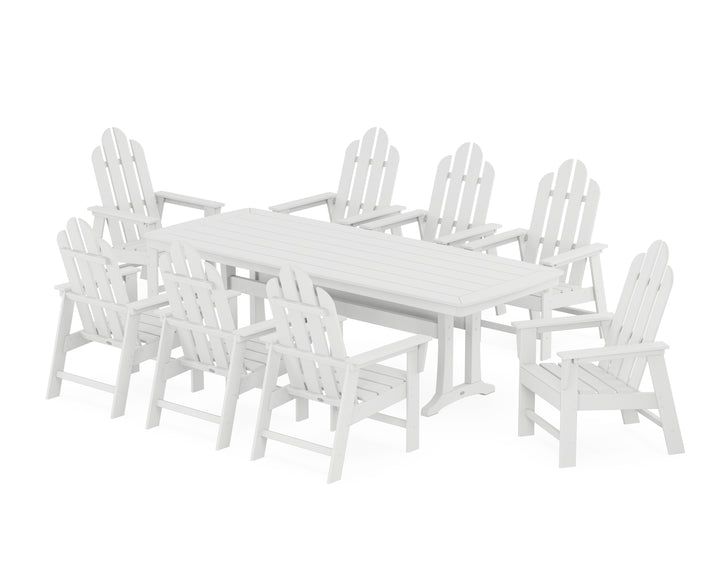 POLYWOOD® Long Island 9-Piece Dining Set with Trestle Legs
