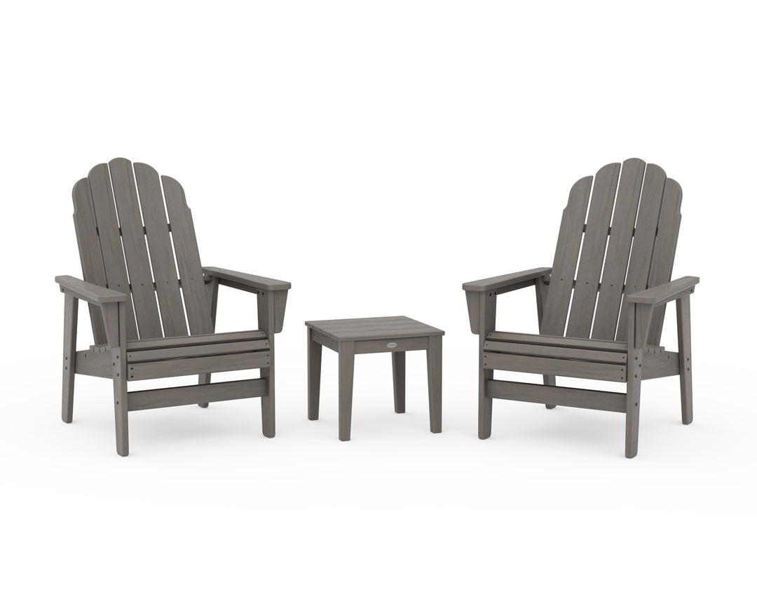 POLYWOOD® 3-Piece Vineyard Grand Upright Adirondack Set