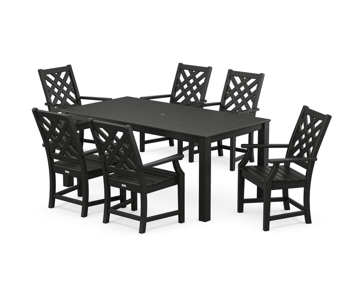 Country Living Wovendale Arm Chair 7-Piece Parsons Dining Set