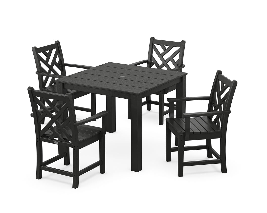 POLYWOOD® Chippendale 5-Piece Parsons Dining Set