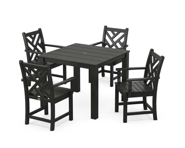 POLYWOOD® Chippendale 5-Piece Parsons Dining Set