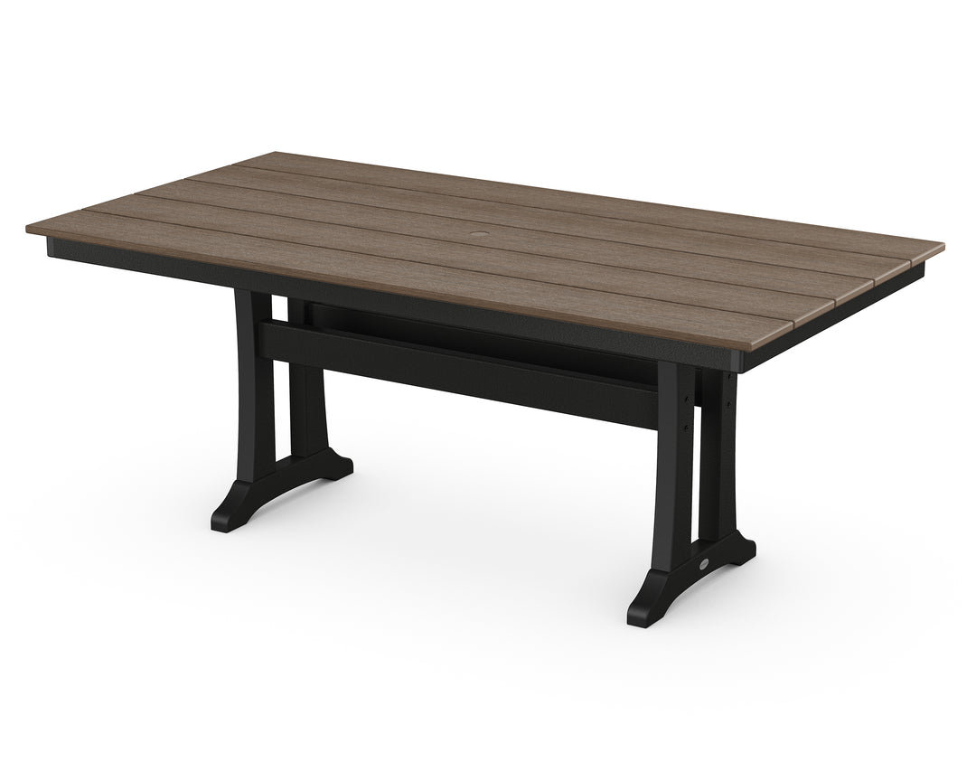 POLYWOOD® Farmhouse Trestle 37" x 72" Dining Table