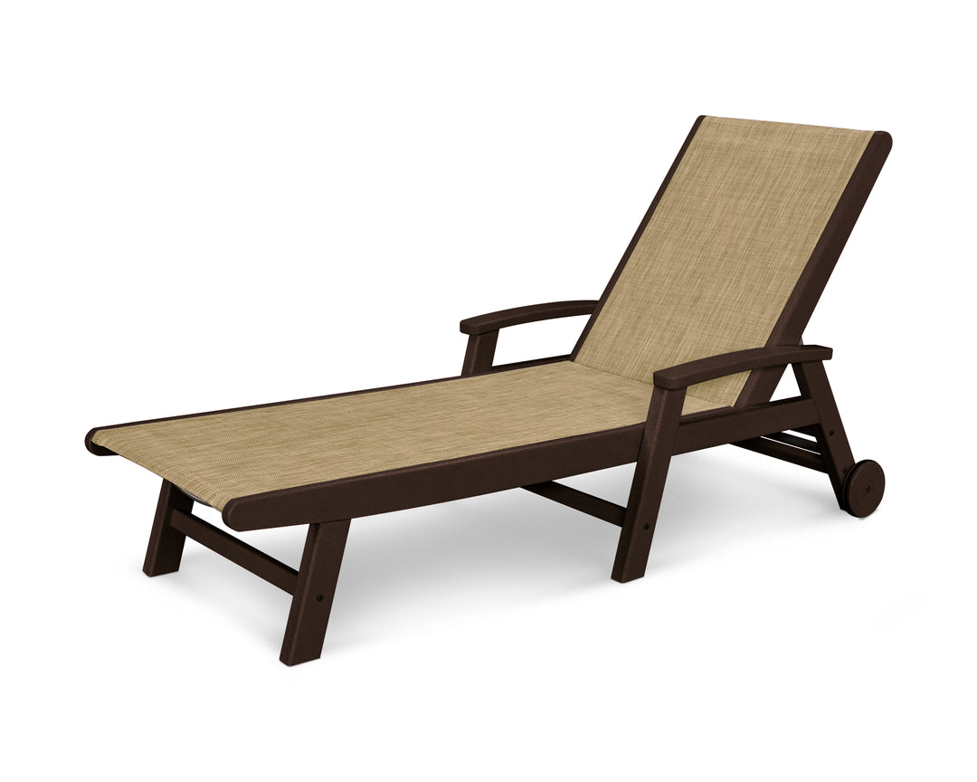 POLYWOOD® Coastal Chaise with Wheels