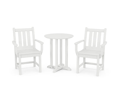 Traditional Garden 3-Piece Round Bistro Dining Set