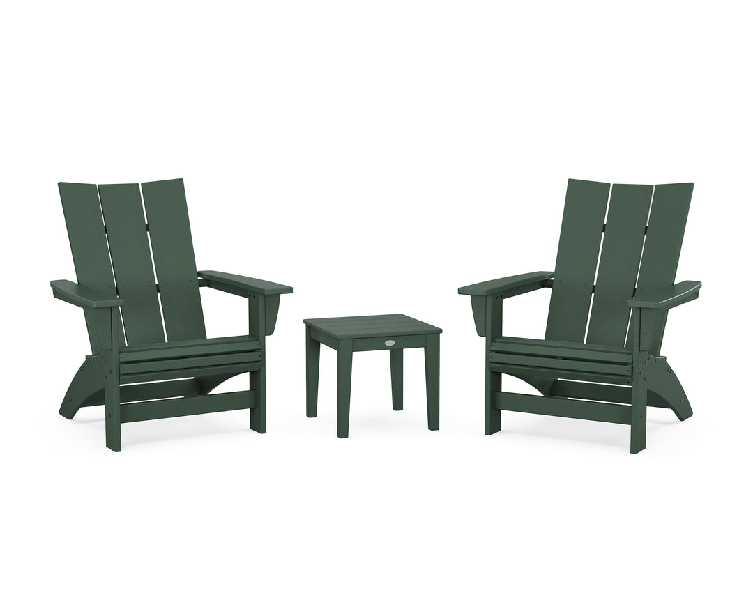 POLYWOOD® 3-Piece Modern Grand Adirondack Set