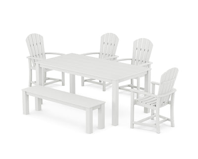 Palm Coast 6-Piece Parsons Dining Set with Bench