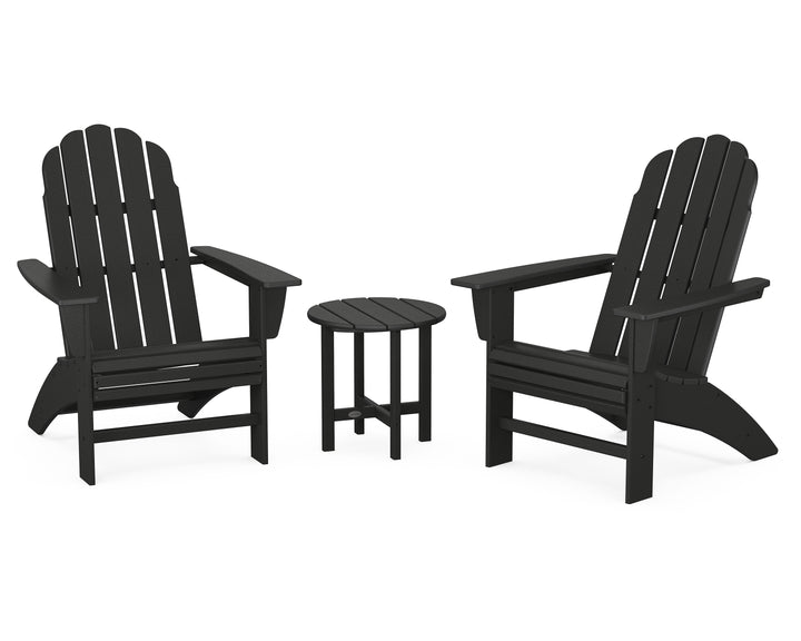 POLYWOOD® Vineyard 3-Piece Curveback Adirondack Set