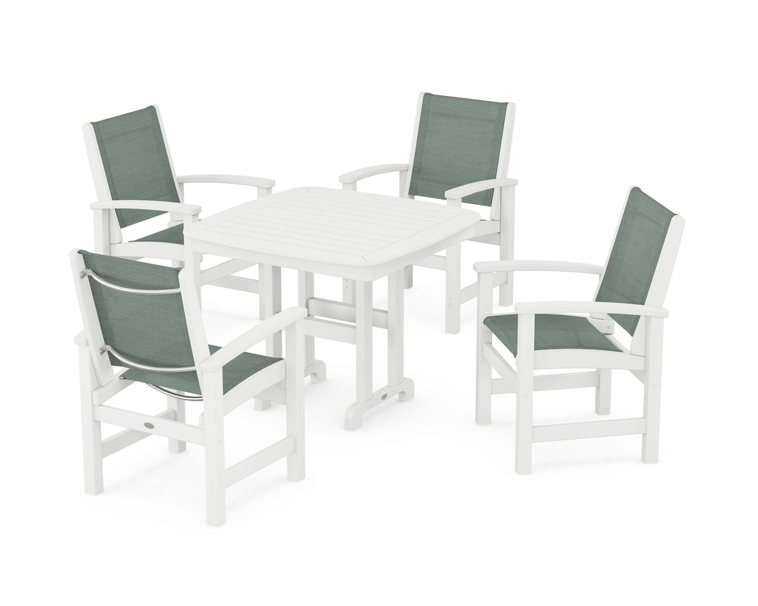 POLYWOOD® Coastal 5-Piece Dining Set