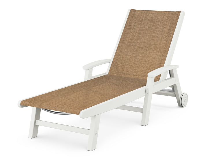 POLYWOOD® Coastal Chaise with Wheels