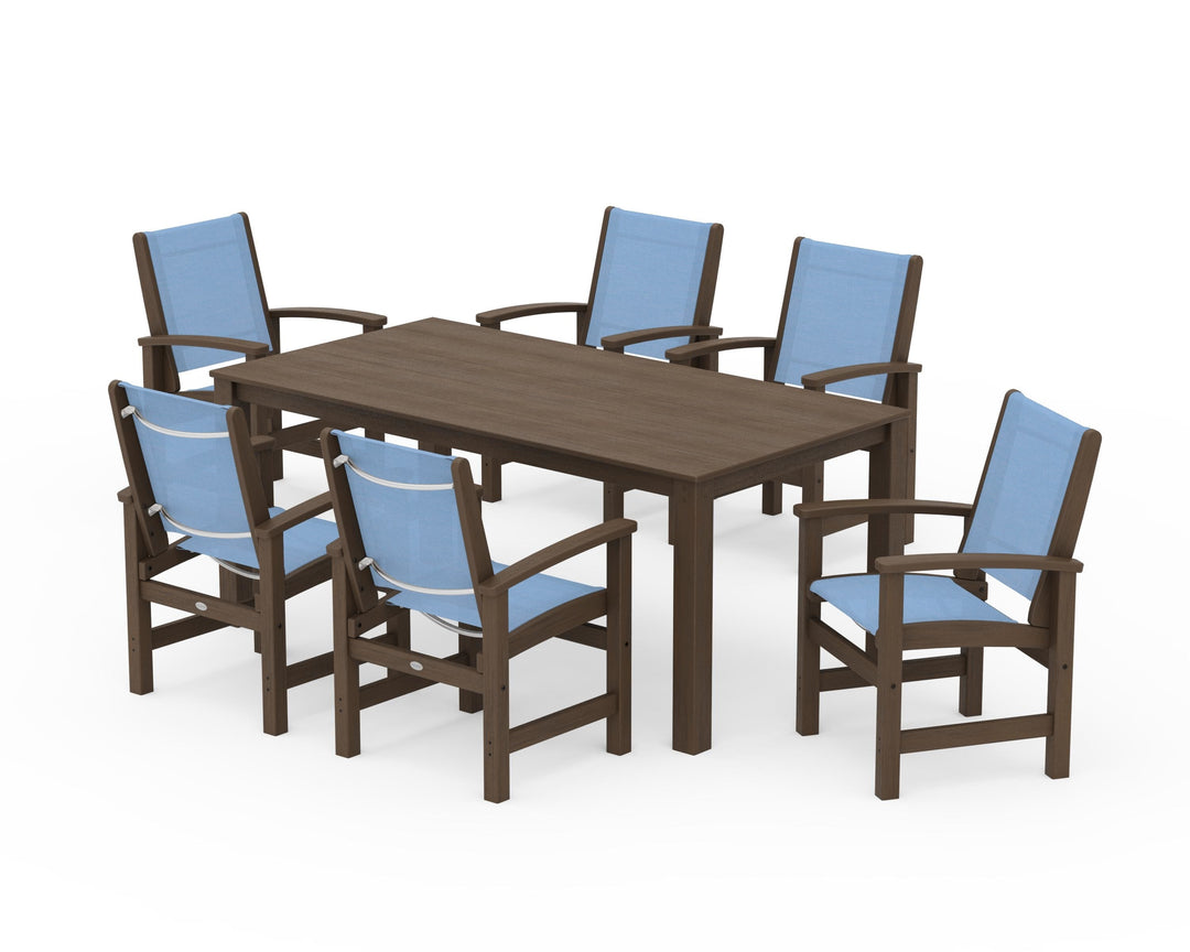 POLYWOOD® Coastal 7-Piece Parsons Dining Set