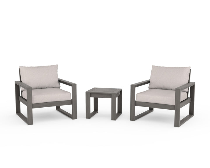 POLYWOOD® EDGE Sectional 3-Piece Deep Seating Set