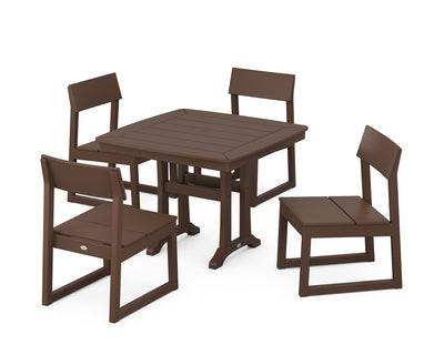 EDGE Side Chair 5-Piece Dining Set with Trestle Legs