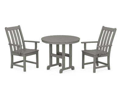 Vineyard 3-Piece Round Dining Set