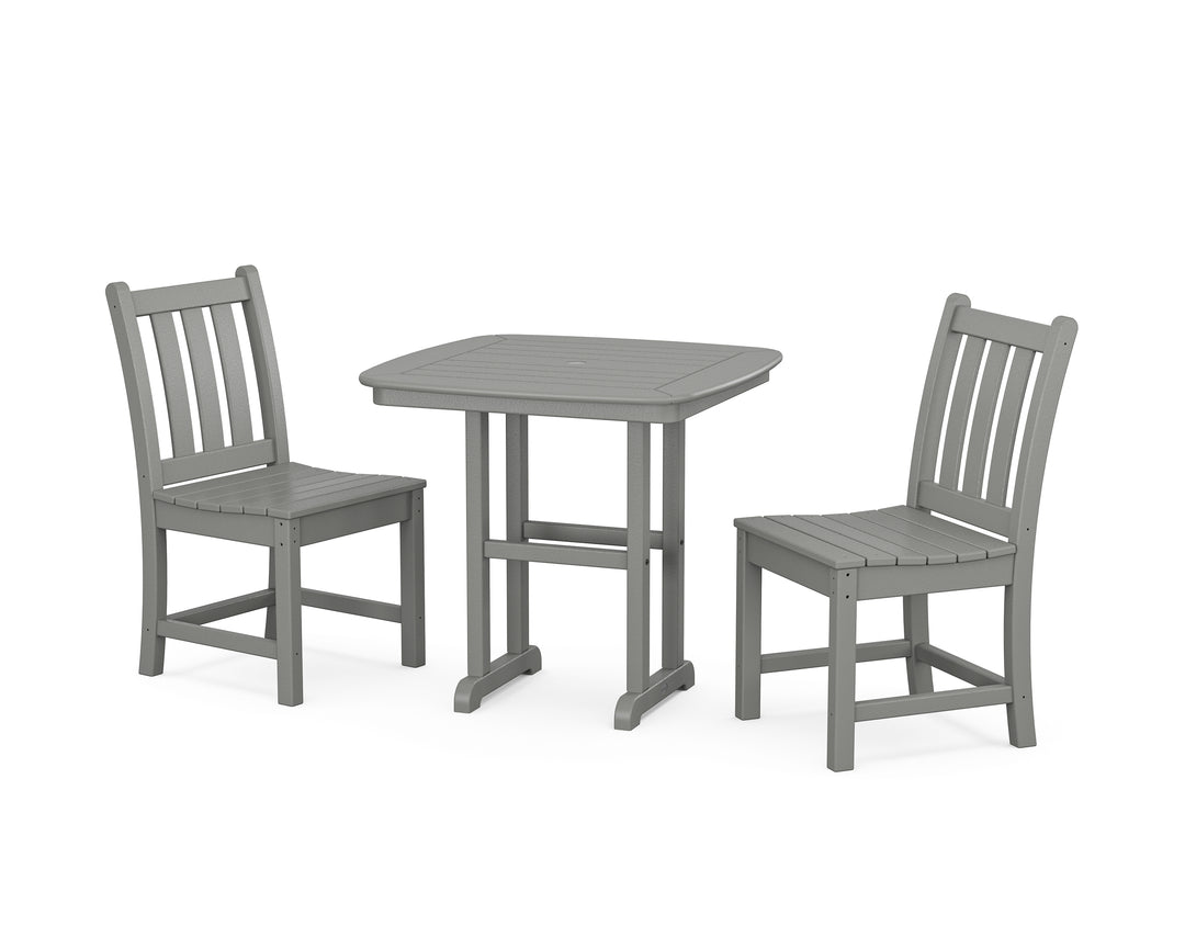 POLYWOOD® Traditional Garden Side Chair 3-Piece Dining Set