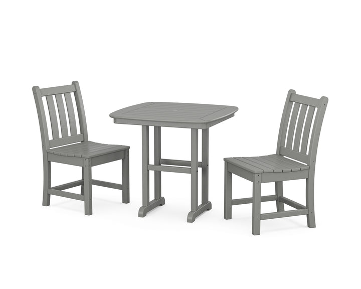 POLYWOOD® Traditional Garden Side Chair 3-Piece Dining Set
