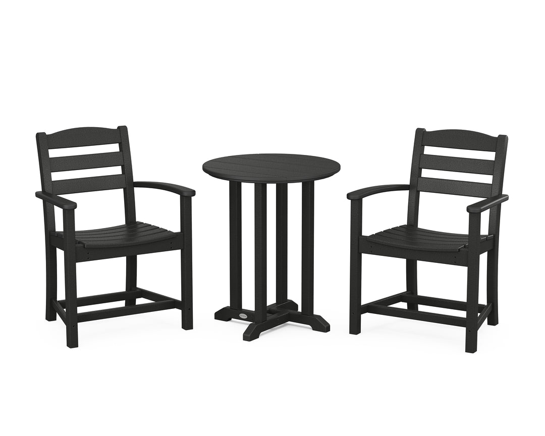 POLYWOOD® La Casa Café 3-Piece Round Bistro Dining Set