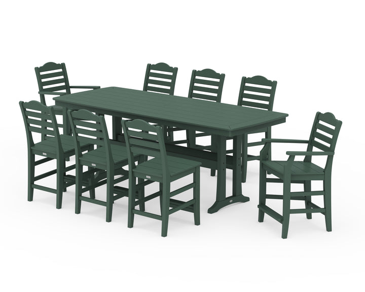 Draper James™ by  POLYWOOD® Savannah 9-Piece Counter Set with Trestle Legs