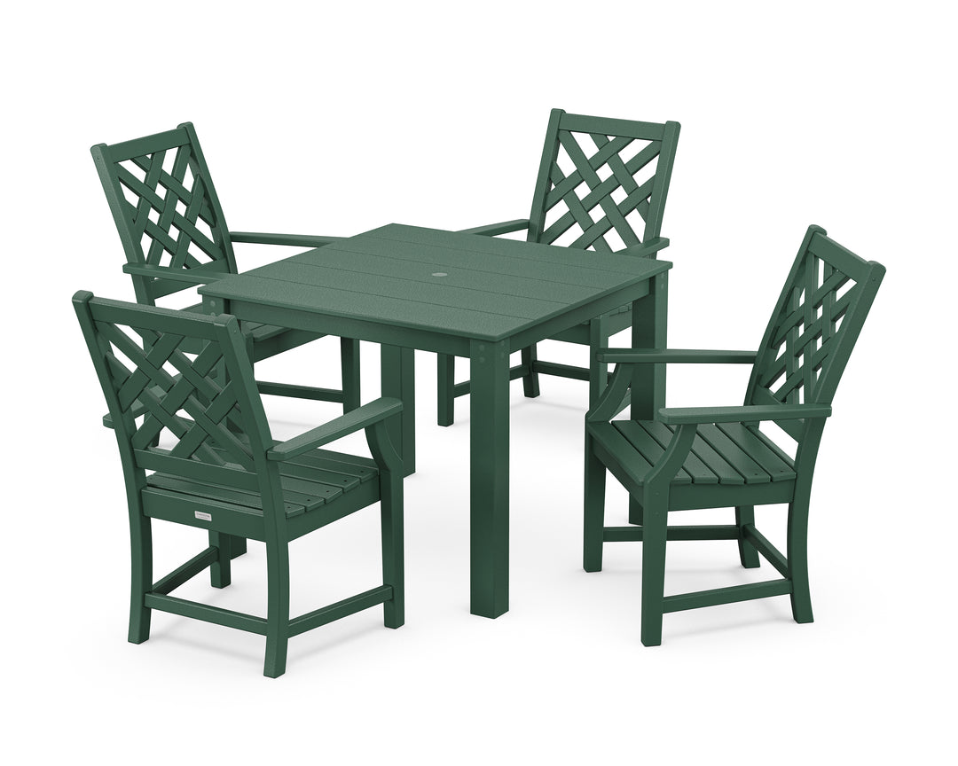 Country Living Wovendale 5-Piece Parsons Dining Set