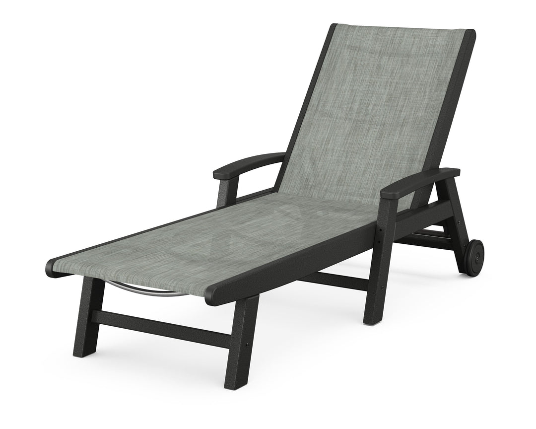 POLYWOOD® Coastal Chaise with Wheels