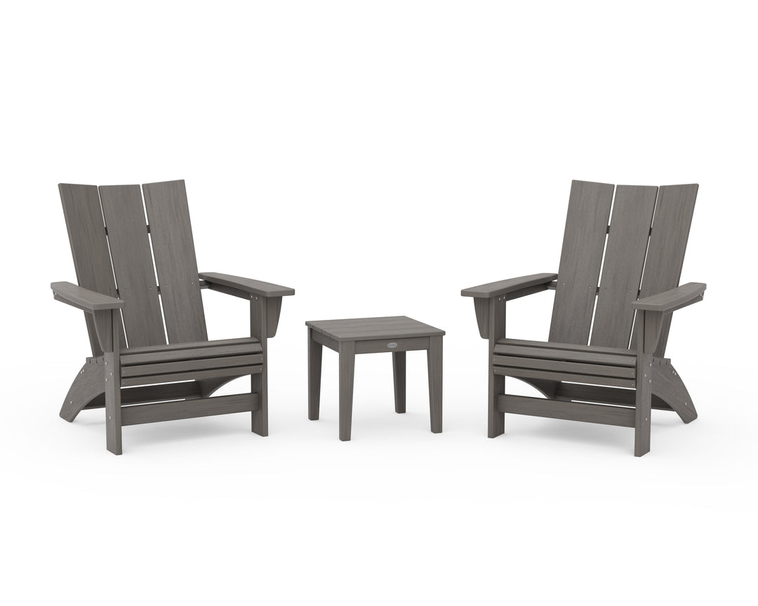 POLYWOOD® 3-Piece Modern Grand Adirondack Set