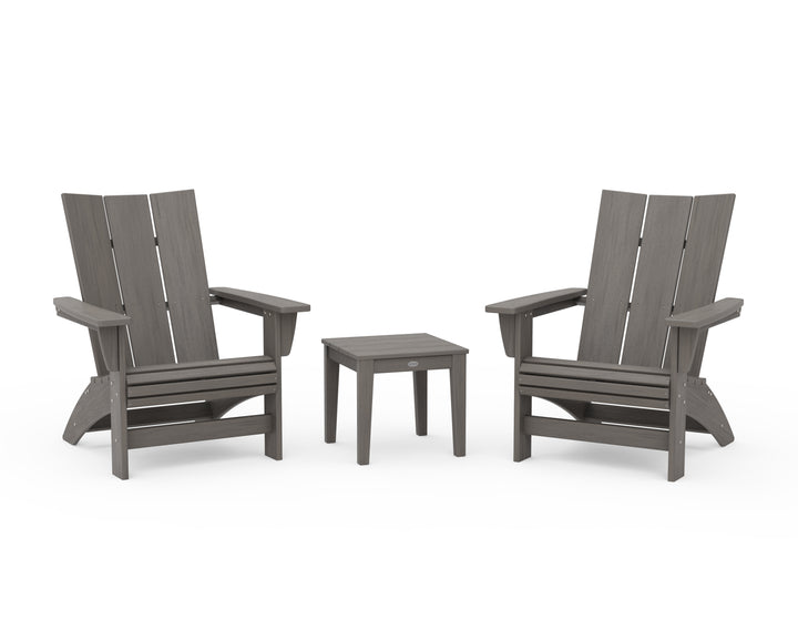 POLYWOOD® 3-Piece Modern Grand Adirondack Set