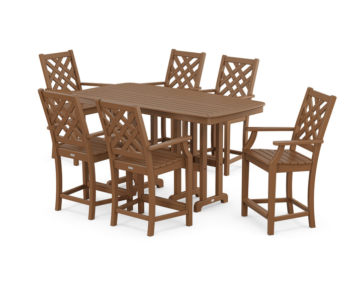Country Living Wovendale Arm Chair 7-Piece Counter Set