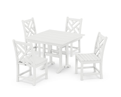 Chippendale Side Chair 5-Piece Farmhouse Dining Set