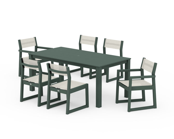 POLYWOOD® EDGE Sling 7-Piece Parsons Dining Set
