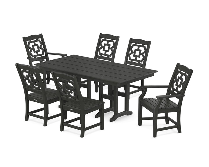 Martha Stewart by POLYWOOD® Chinoiserie 7-Piece Farmhouse Dining Set