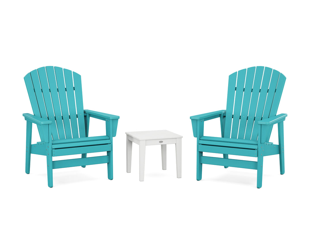 POLYWOOD® 3-Piece Nautical Grand Upright Adirondack Set