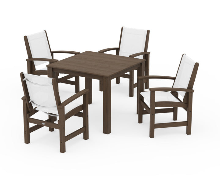 POLYWOOD® Coastal 5-Piece Parsons Dining Set