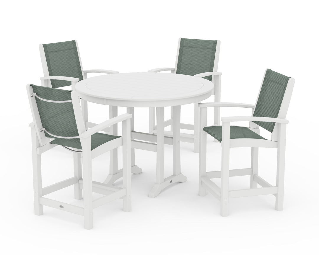 POLYWOOD® Coastal 5-Piece Counter Set