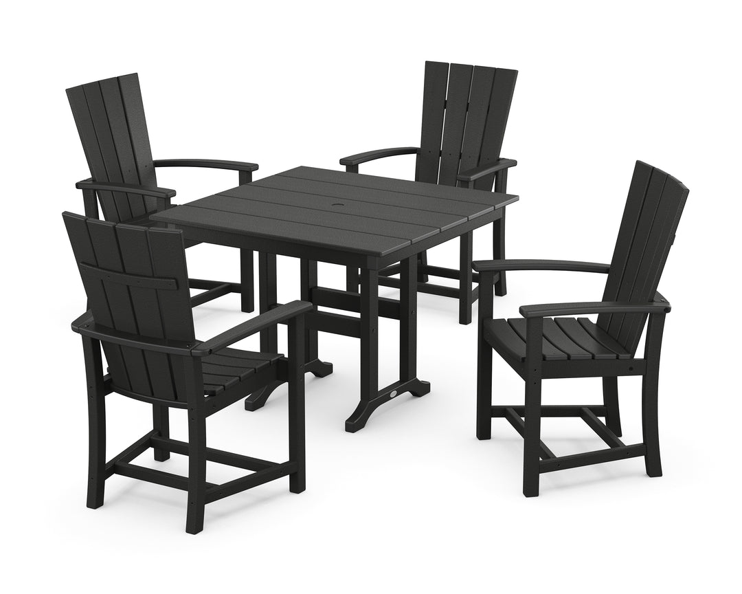 POLYWOOD® Quattro 5-Piece Farmhouse Dining Set