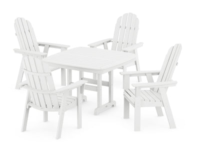 Vineyard Curveback Adirondack 5-Piece Dining Set