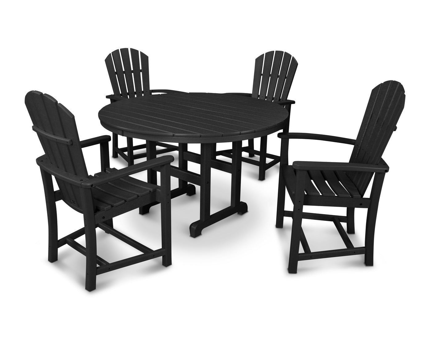 Palm Coast 5-Piece Round Farmhouse Dining Set