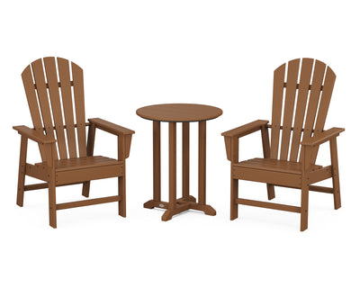 South Beach 3-Piece Round Farmhouse Bistro Dining Set