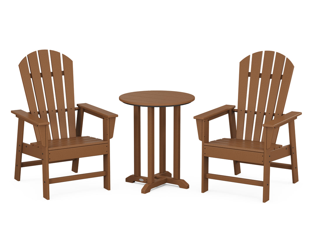 POLYWOOD® South Beach 3-Piece Round Farmhouse Bistro Dining Set