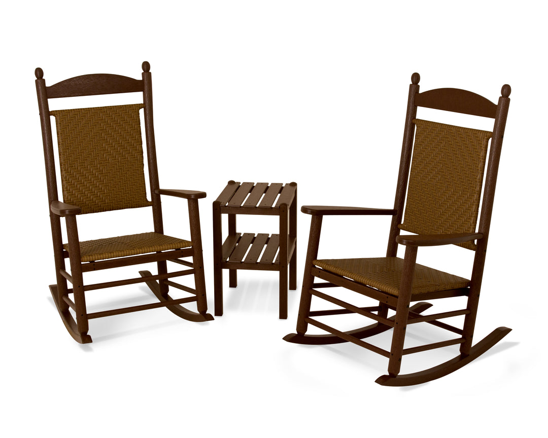 POLYWOOD® Jefferson 3-Piece Woven Rocker Set