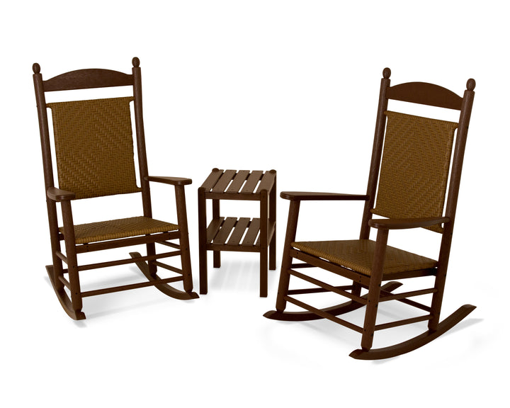 POLYWOOD® Jefferson 3-Piece Woven Rocker Set