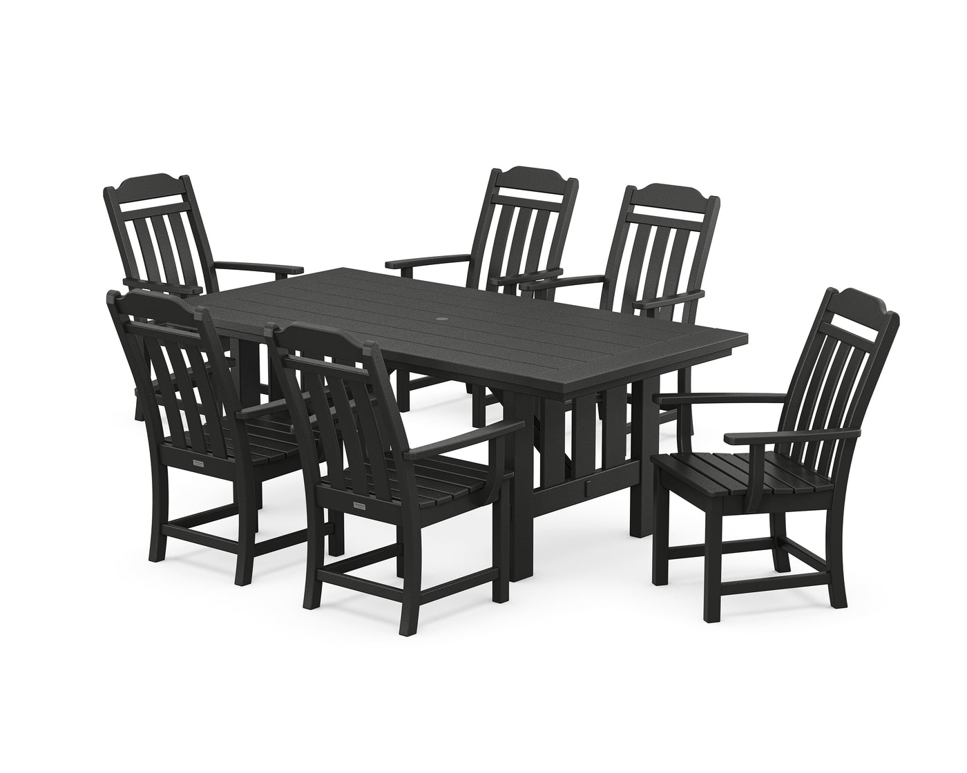 Cottage Arm Chair 7-Piece Mission Dining Set