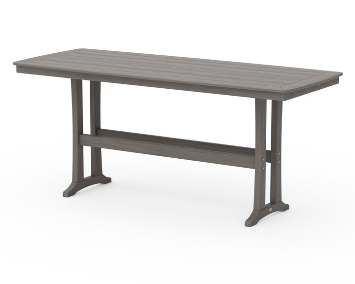 POLYWOOD® Nautical Trestle 39” x 97” Bar Table