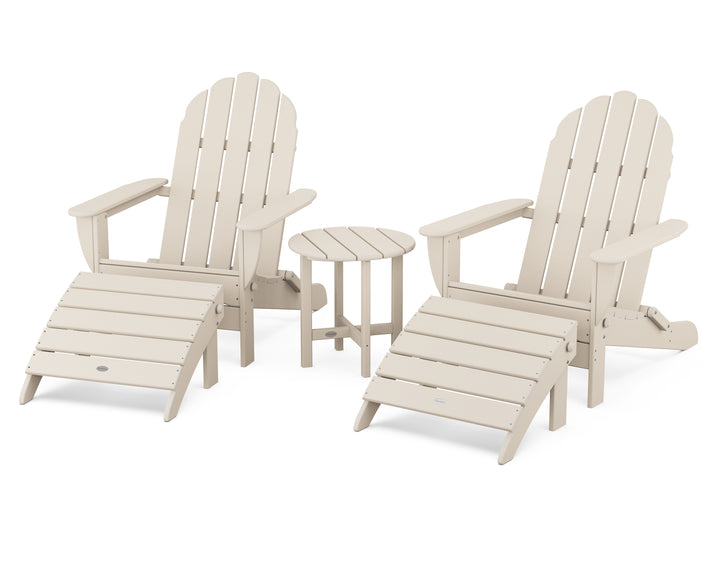 POLYWOOD® Classic Oversized Adirondack 5-Piece Casual Set
