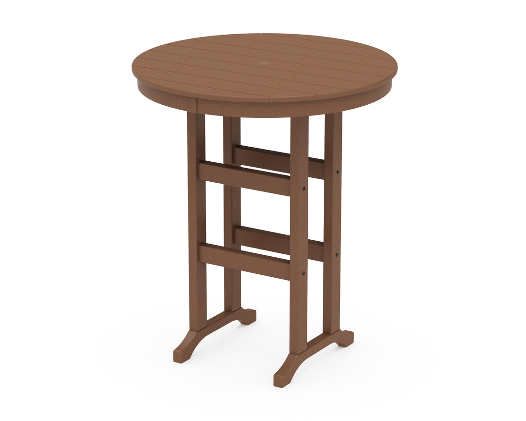 POLYWOOD® 36" Round Farmhouse Bar Table