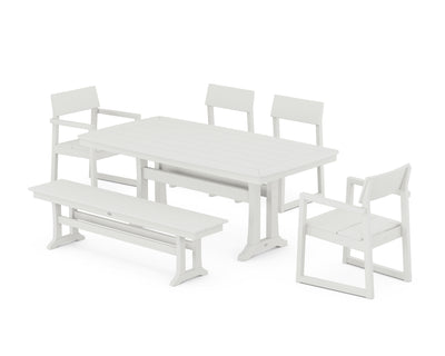 EDGE 6-Piece Dining Set with Trestle Legs