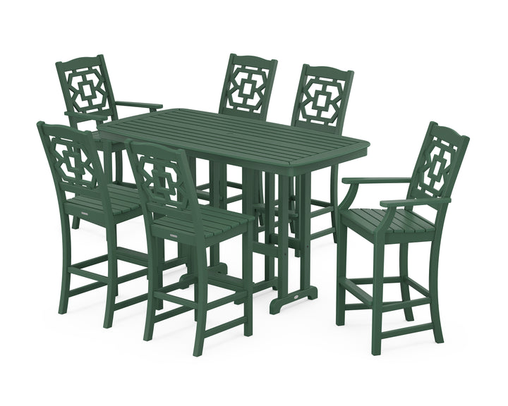 Martha Stewart by POLYWOOD® Chinoiserie 7-Piece Bar Set