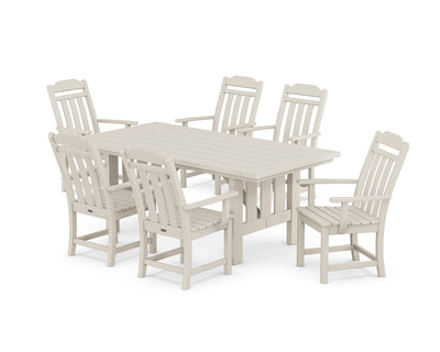 Cottage Arm Chair 7-Piece Mission Dining Set