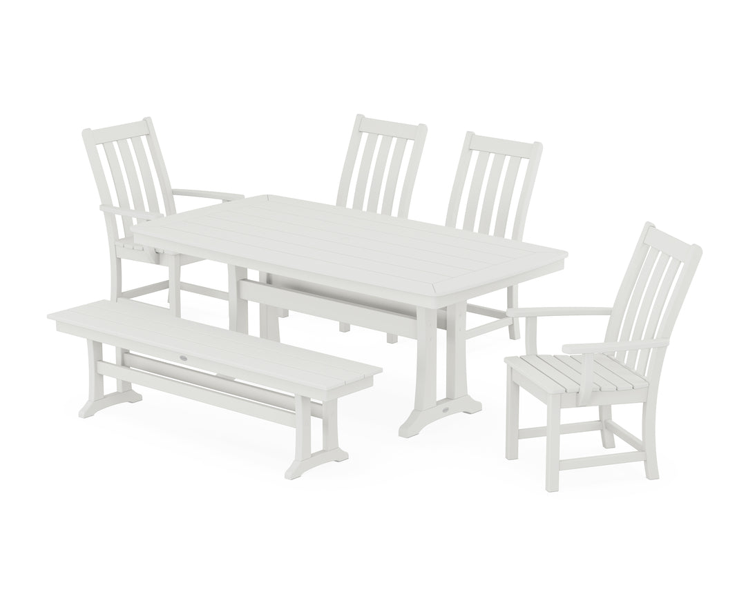 POLYWOOD® Vineyard 6-Piece Dining Set with Trestle Legs