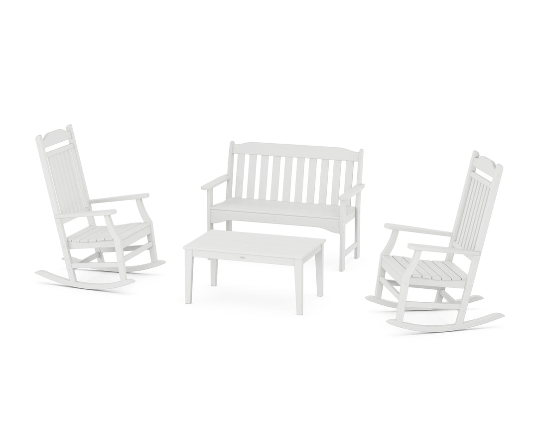 Country Living Cottage Rocking Chair 4-Piece Porch Set