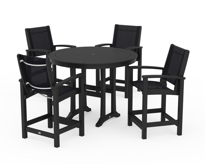 POLYWOOD® Coastal 5-Piece Counter Set