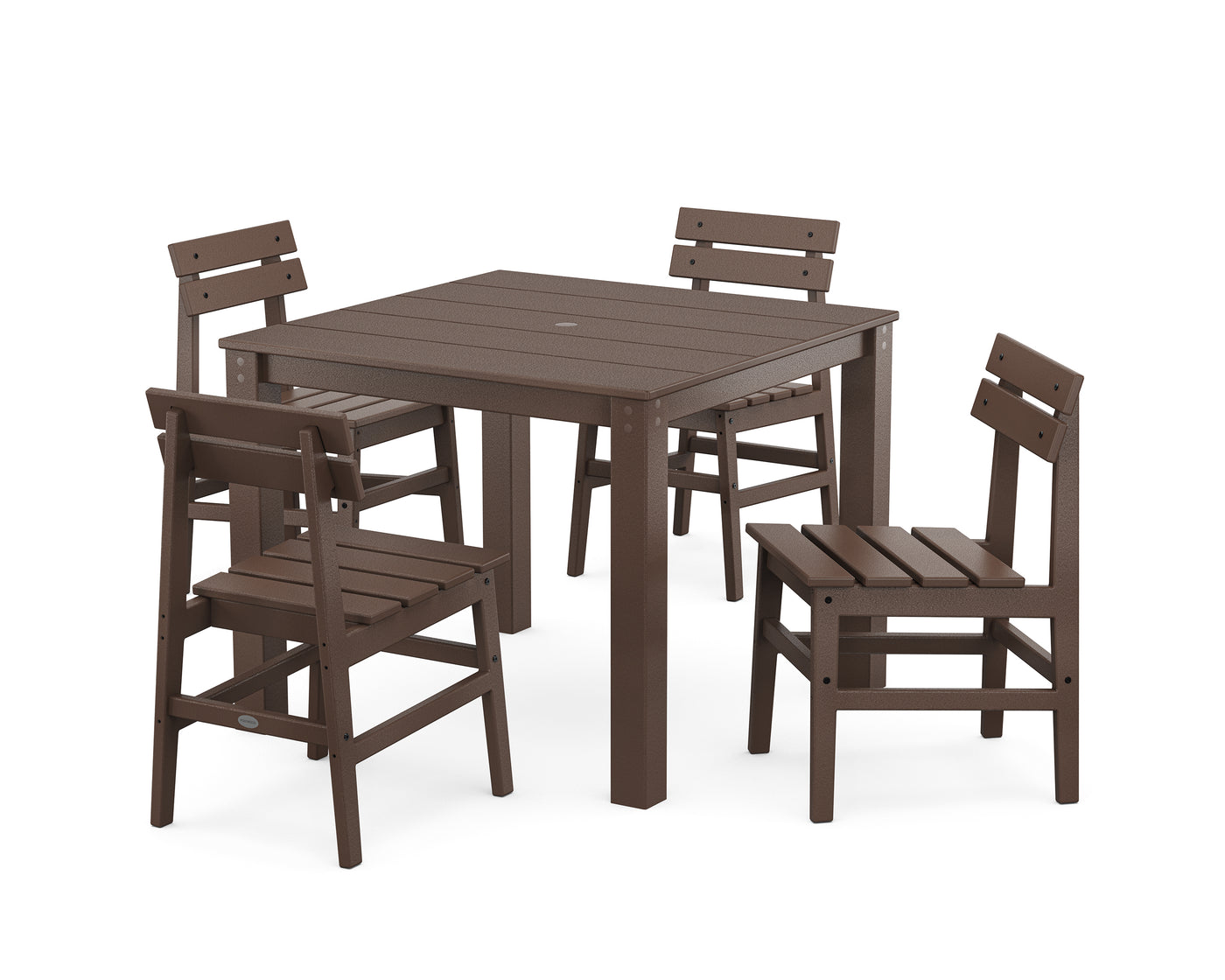 Modern Studio Plaza Chair 5-Piece Parsons Dining Set